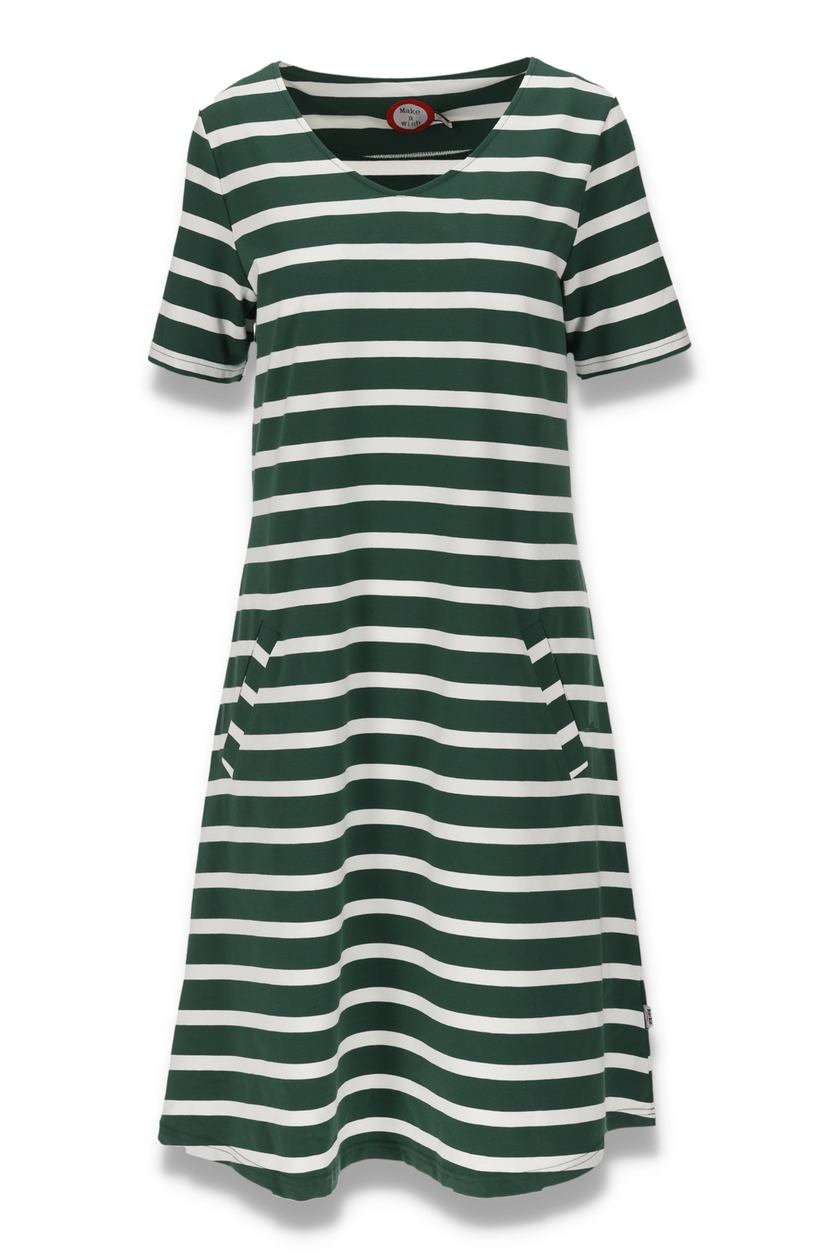 Emma green and white striped summer dress - KO:KO