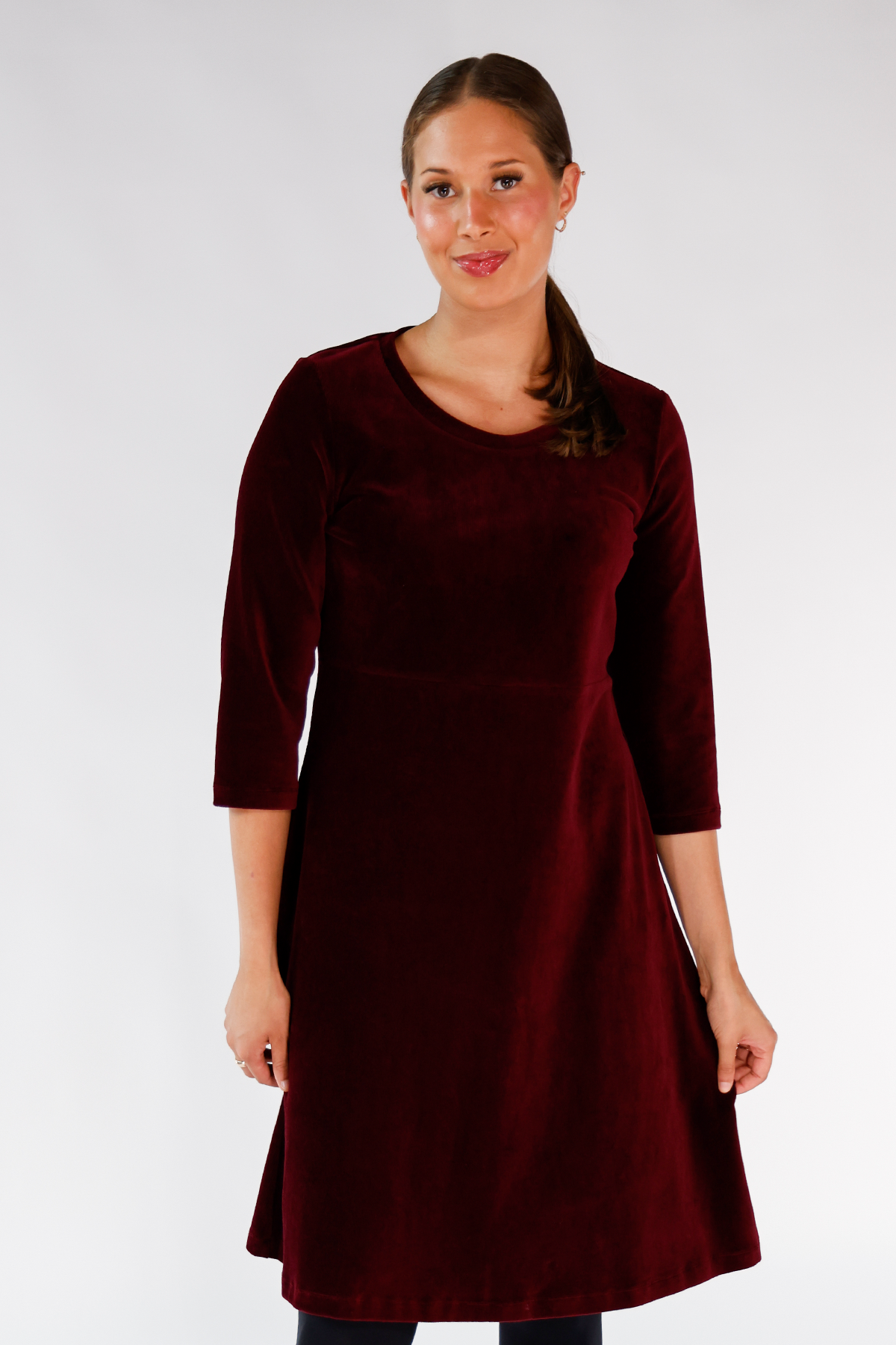 Burgundy 2025 cord dress
