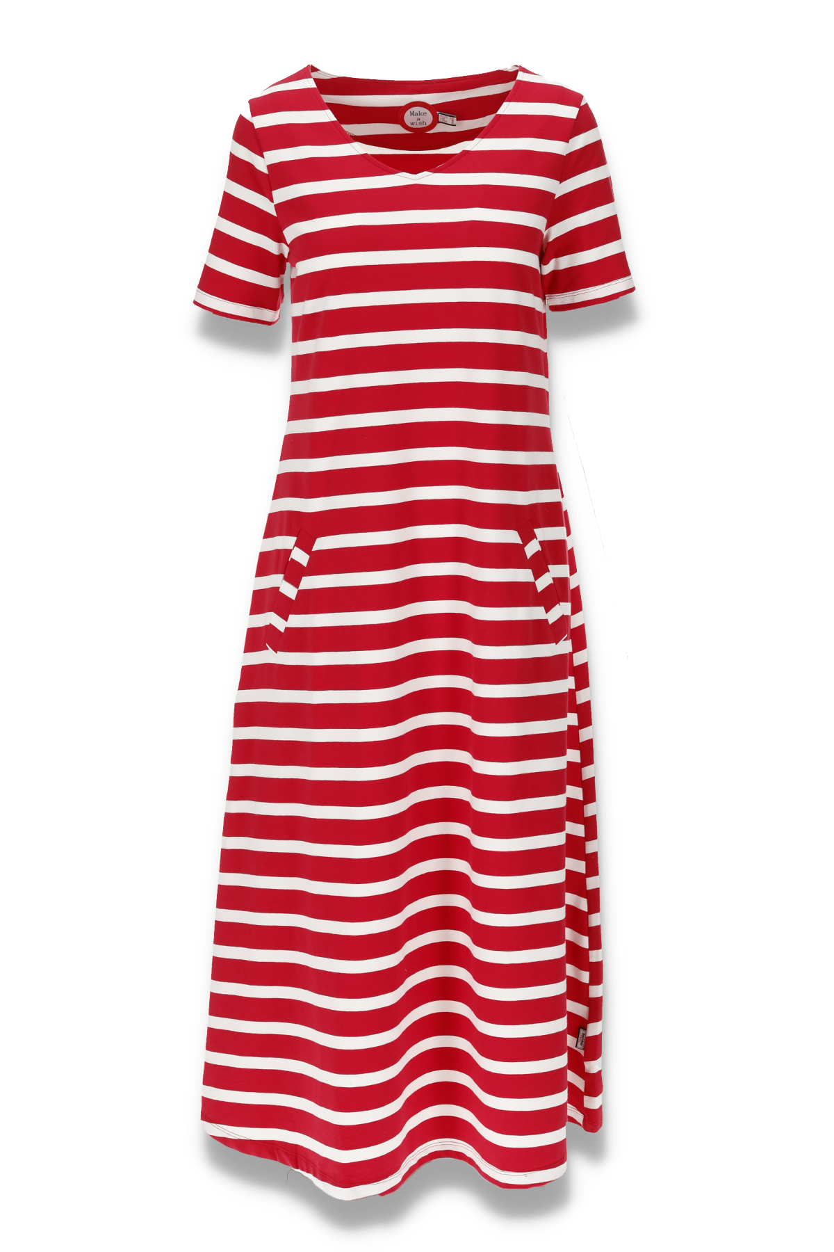 Tatiana red and white striped dress - KO:KO