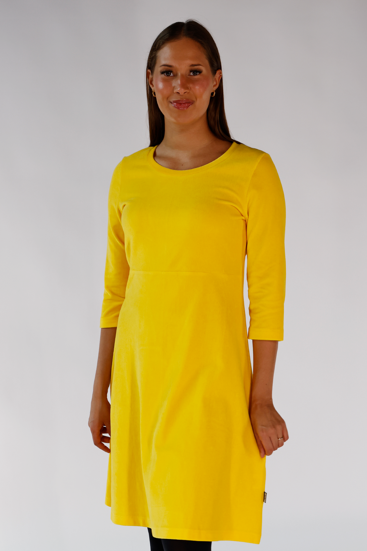Elli dress babycord yellow